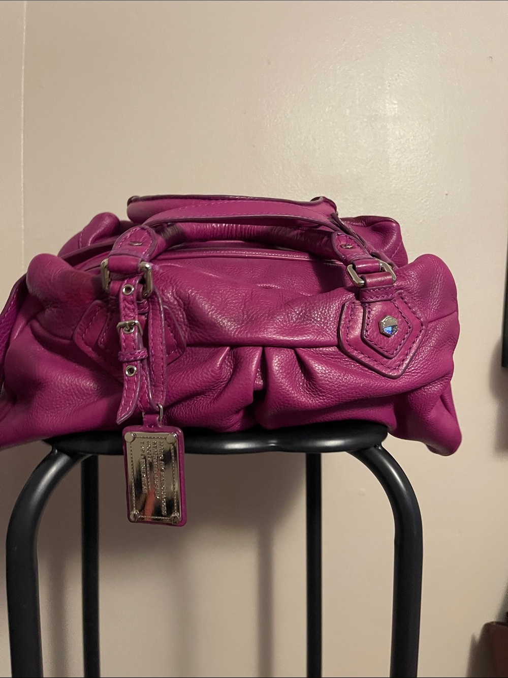 Marc by Marc Jacobs Fuchsia Leather Satchel Handbag - Women